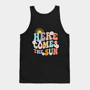 Here Comes The Sun Summer Vacation Beach Family Matching Tank Top